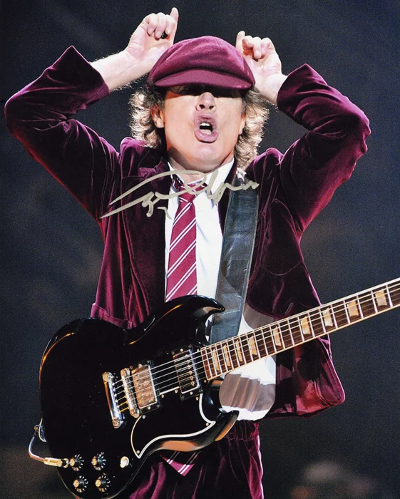 Angus Young autograph