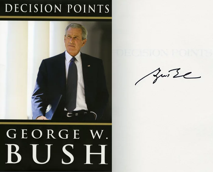 George Bush autograph