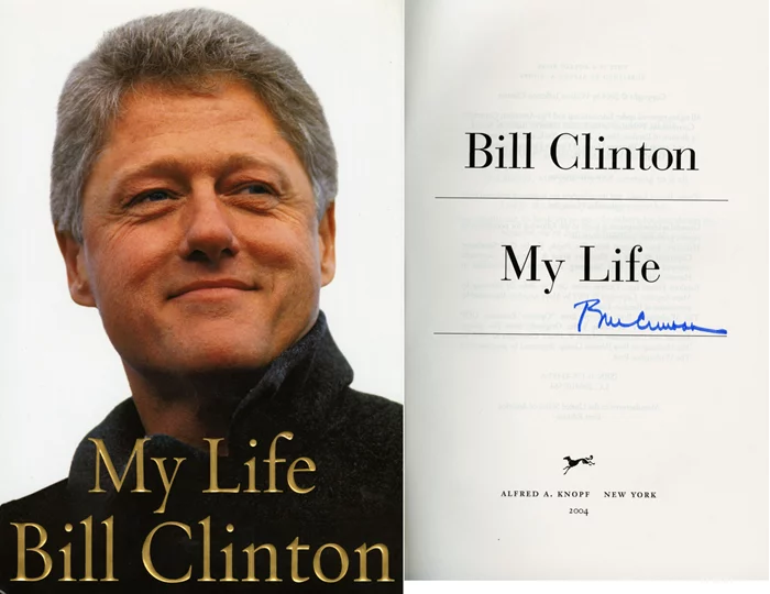 Bill Clinton autograph