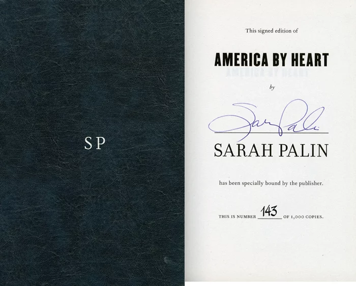 Sarah Palin autograph