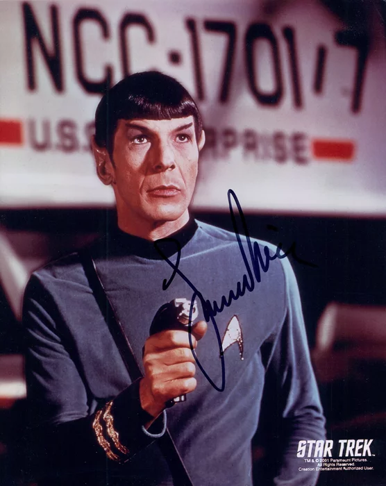 Leonard Nimoy autograph