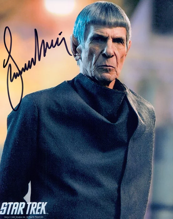 Leonard Nimoy autograph