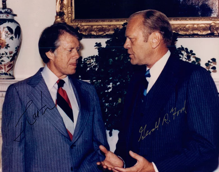Carter and Ford autograph