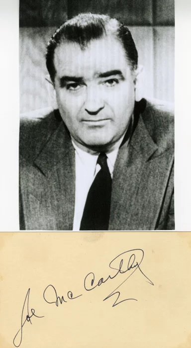 Joseph McCarthy autograph