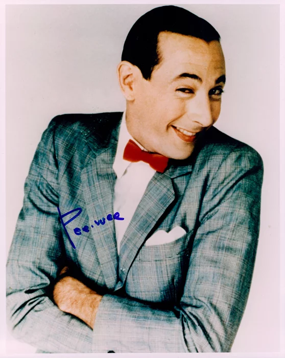 Pee-Wee Herman autograph