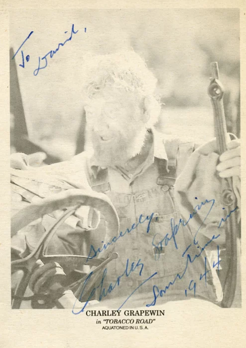 Charley Grapewin autograph