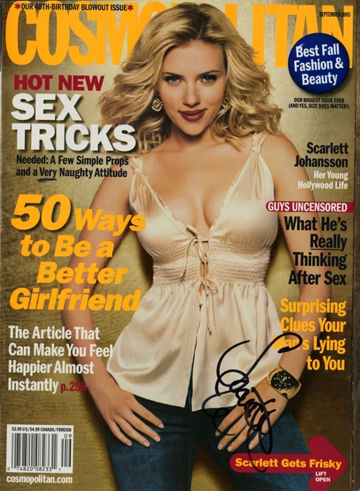 Scarlett Johansson autograph