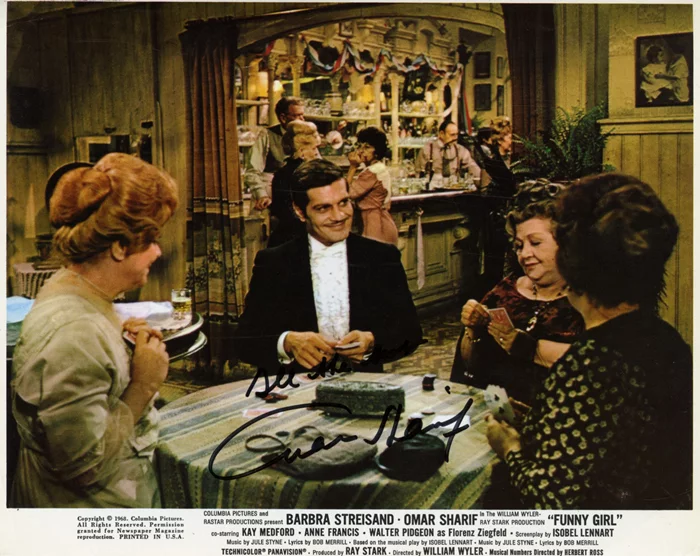 Omar Sharif autograph