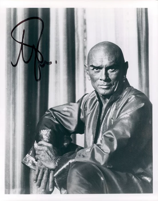 Yul Brynner autograph