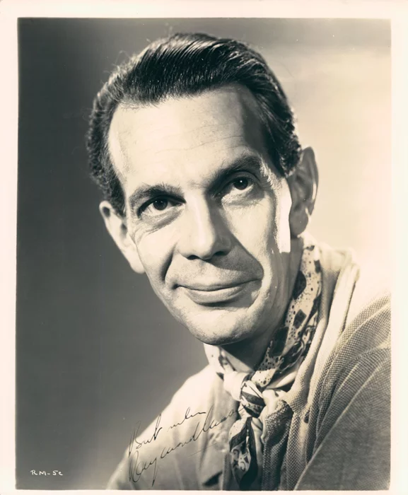 Raymond Massey autograph