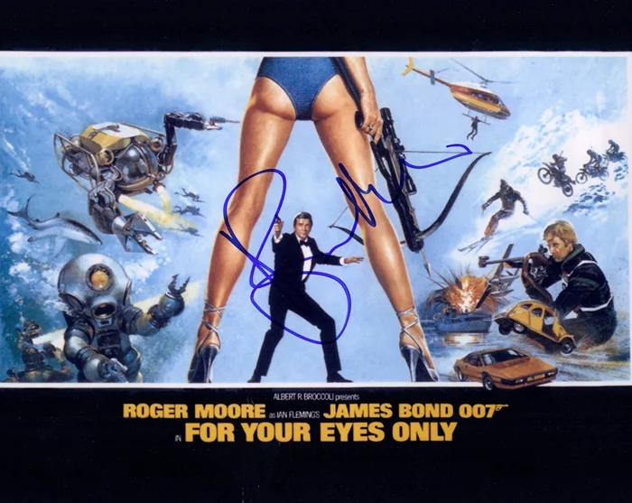 Roger Moore autograph