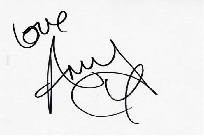 Amy Winehouse autograph