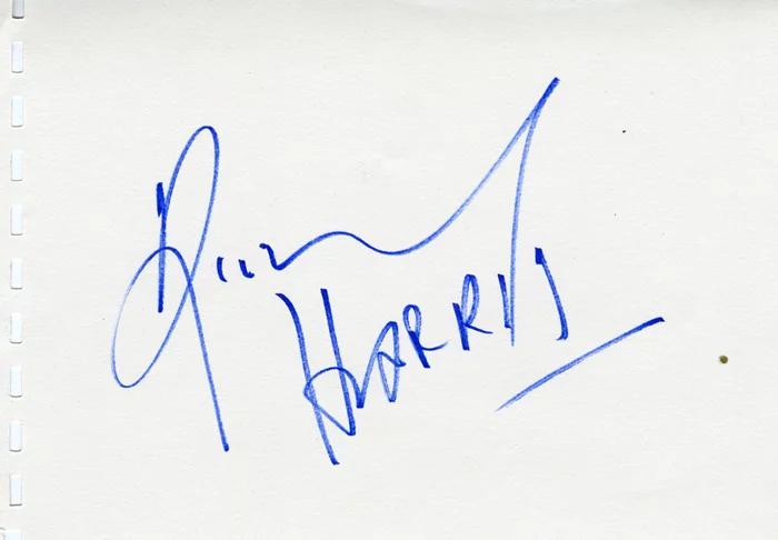 Richard Harris autograph