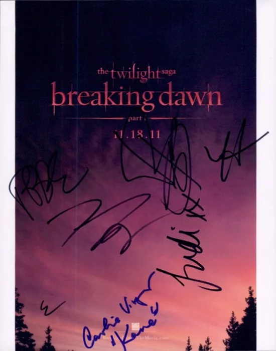 Breaking Dawn - Part 1 autograph