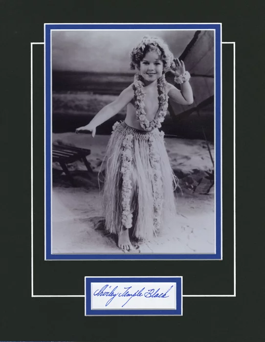 Shirley Temple autograph