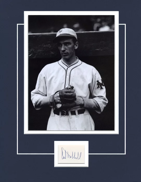 Carl Hubbell autograph