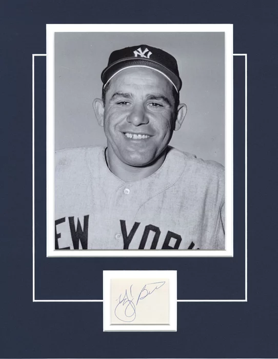 Yogi Berra autograph