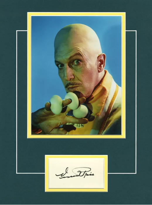 Vincent Price autograph