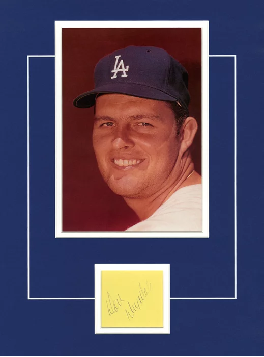 Don Drysdale autograph