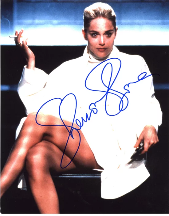 Sharon Stone autograph
