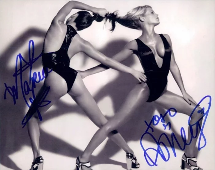 Ashley Massaro & Maria Kanellis autograph