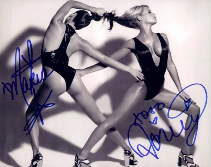 Ashley Massaro & Maria Kanellis autograph