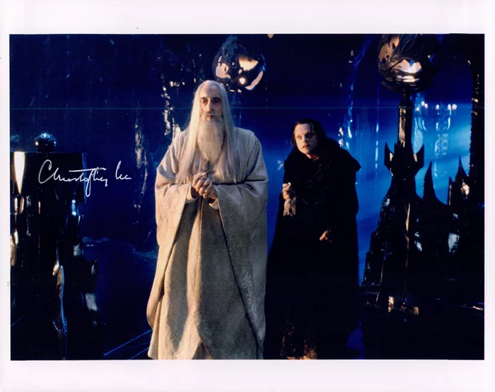 Christopher Lee autograph