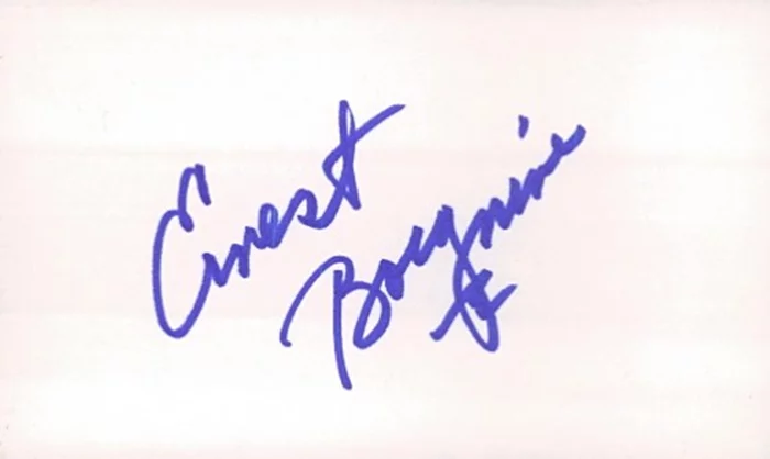 Ernest Borgnine autograph