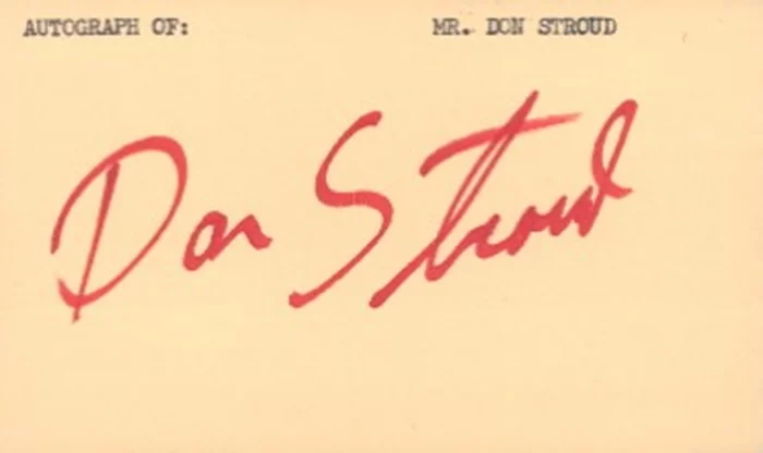 Don Stroud autograph