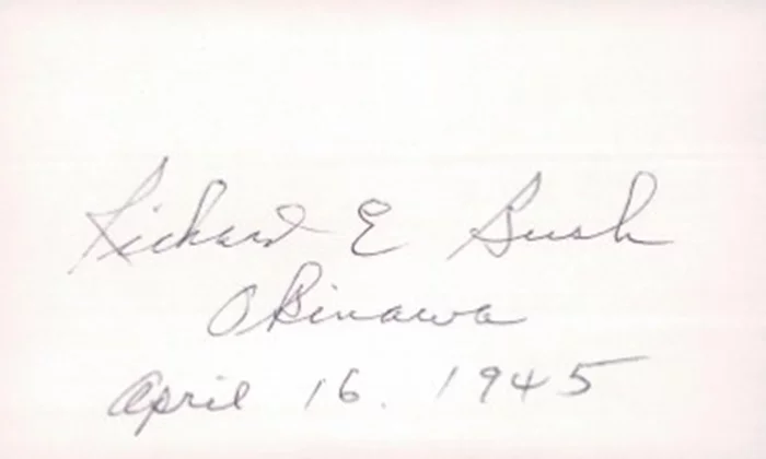 Richard E. Bush autograph