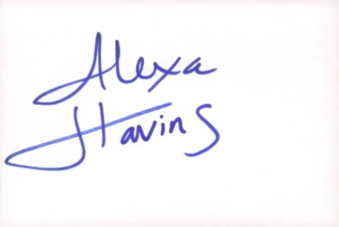 Alexa Havins autograph