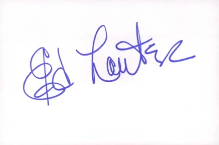 Ed Lauter autograph