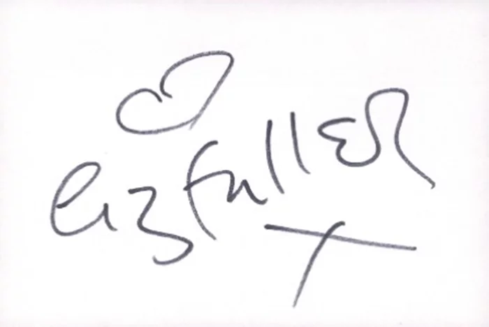 Liz Fuller autograph