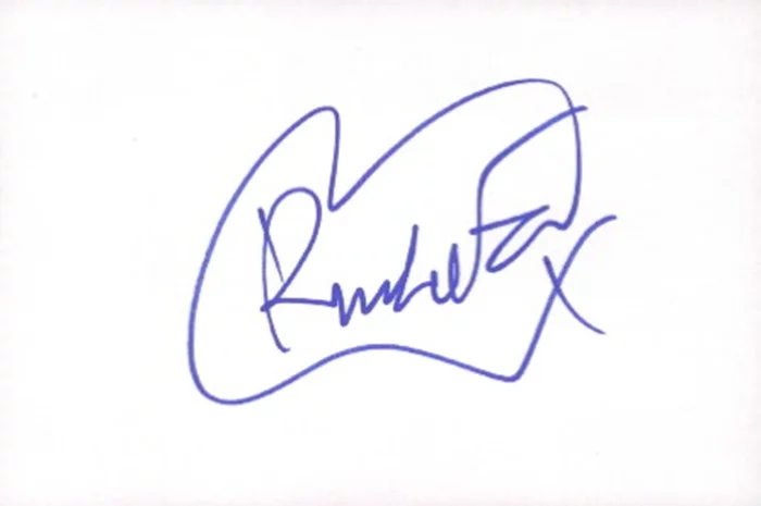 Rachel Fox autograph