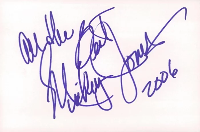 Mickey Jones autograph