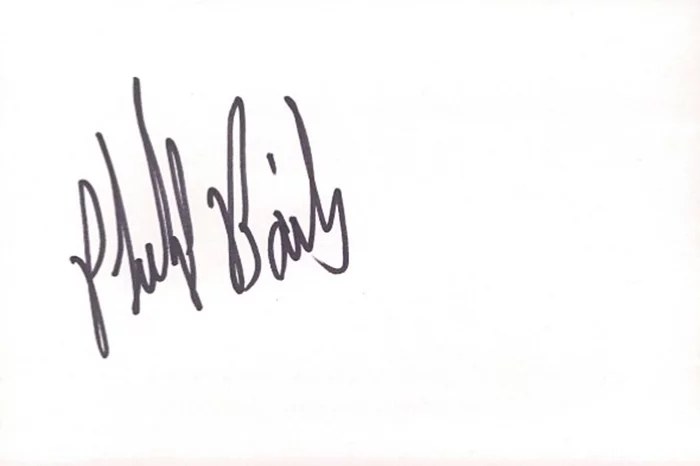 Philip Bailey autograph