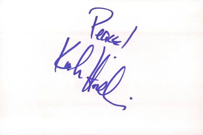 Kadeem Hardison autograph