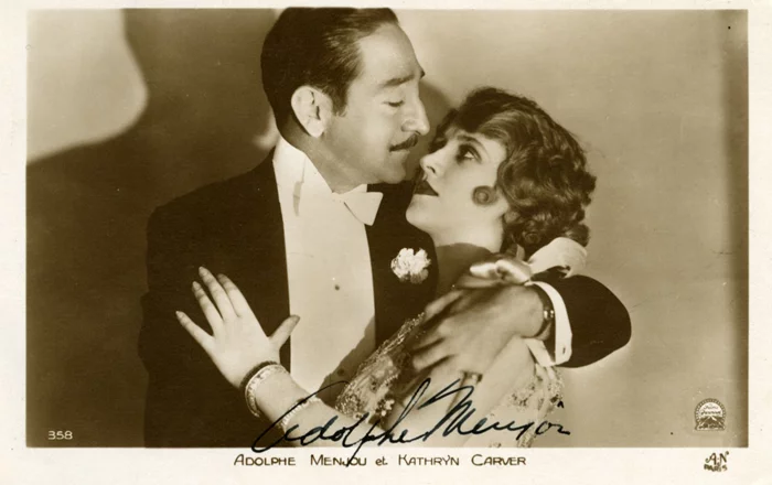 Adolphe Menjou autograph