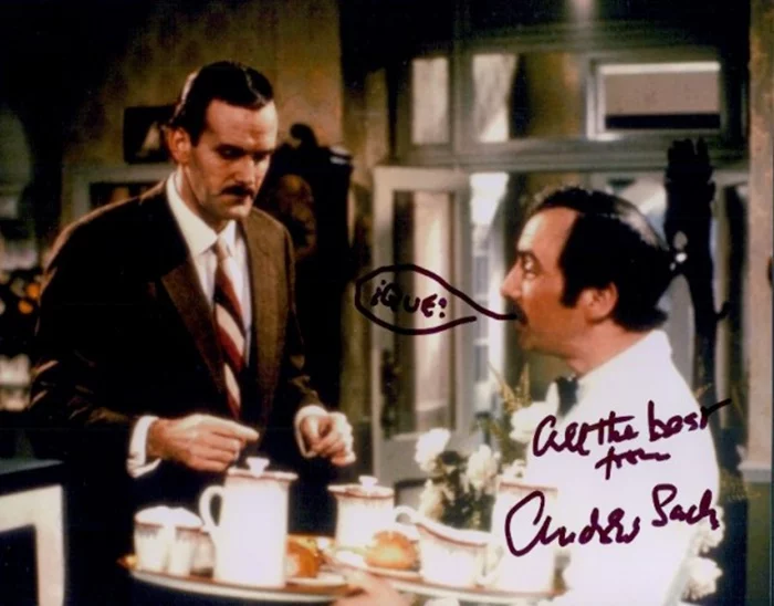 Andrew Sachs autograph