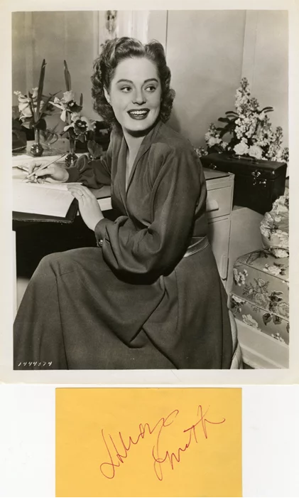 Alexis Smith autograph