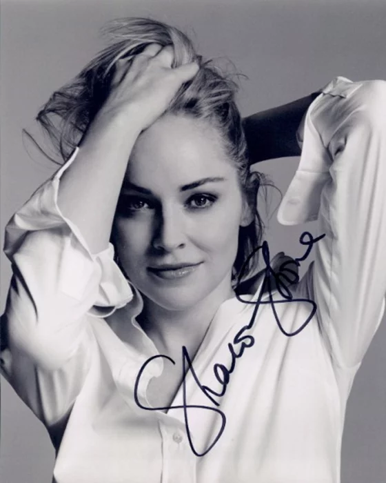 Sharon Stone autograph