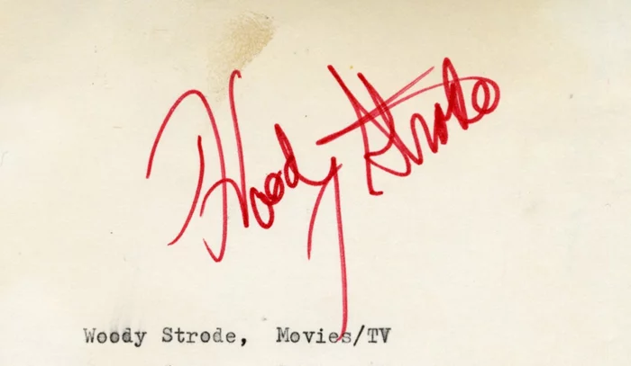 Woody Strode autograph
