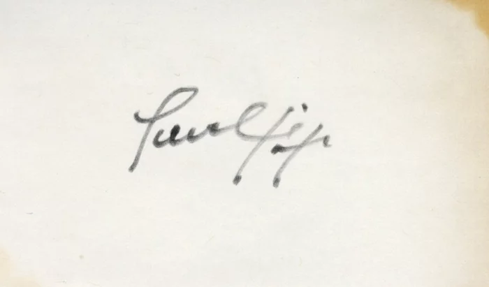 Paul Fix autograph