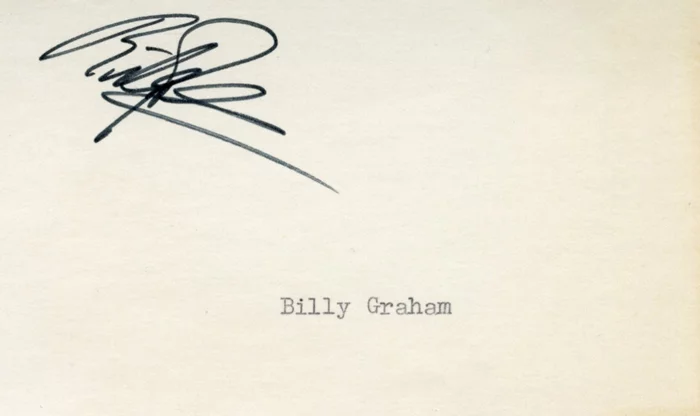 Billy Graham autograph