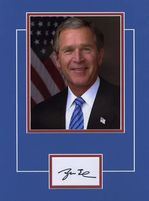 George Bush autograph