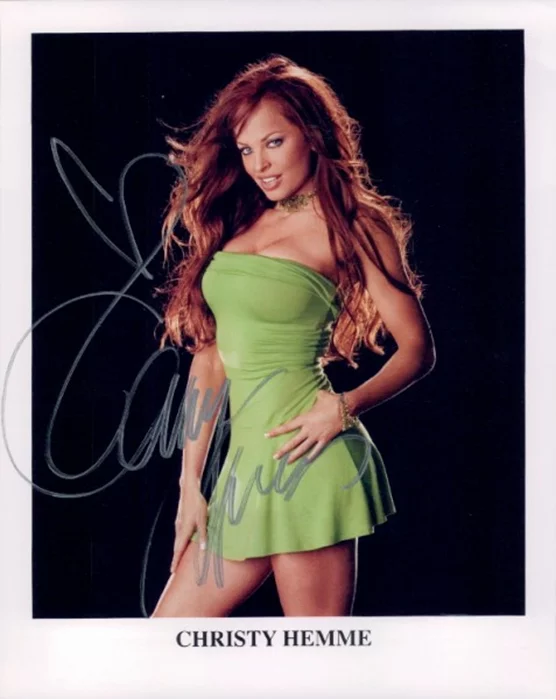 Christy Hemme autograph