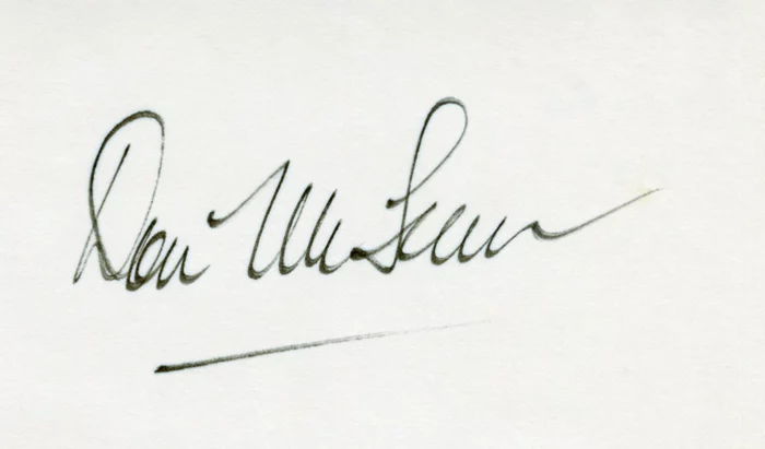 Don McLean autograph