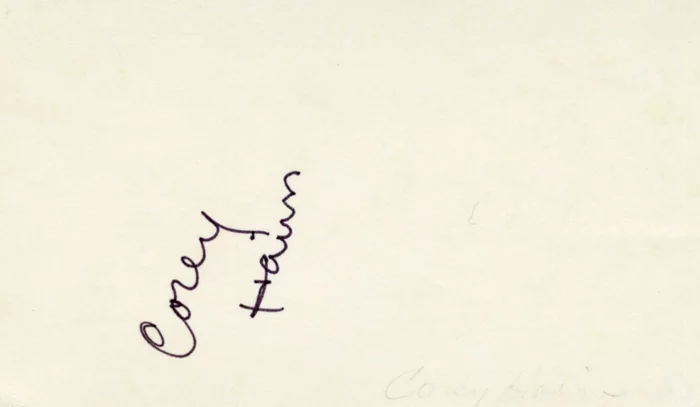 Corey Haim autograph