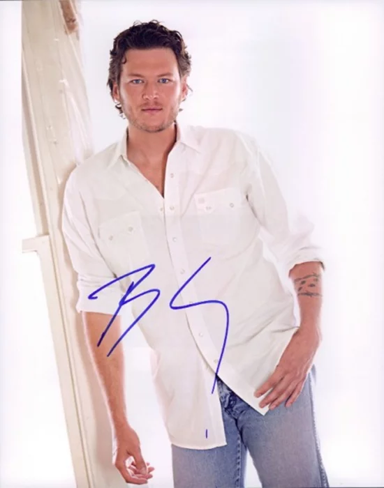 Blake Shelton autograph