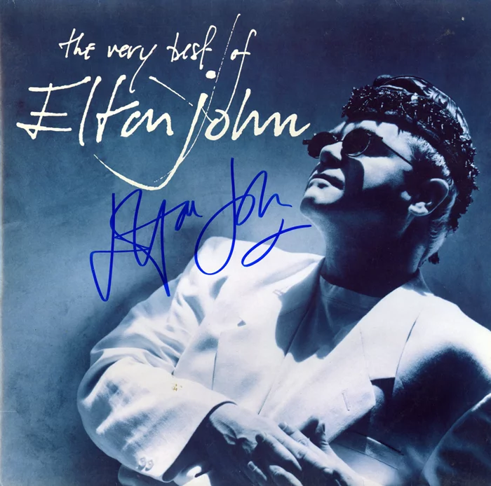 Elton John autograph